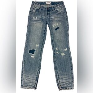 One Teaspoon Blue Distressed Women’s Skinny Jeans Short Rise Sz 25
90% Cotton